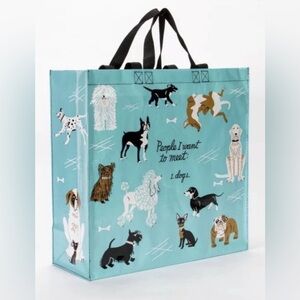 Blue Q SHOPPER Reusable Tote Bag Dog Lovers Beach Groceries Pet Car Gift Bag NEW